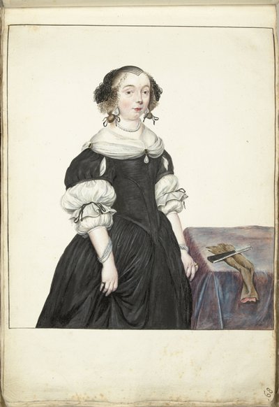 Portrett av en kvinne av Gesina ter Borch