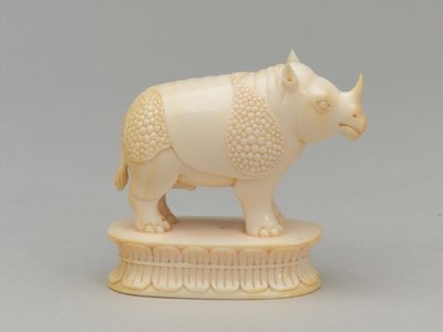 Hvit biskop, sjakkbrikke, India, 1820 ca av Geskel Saloman