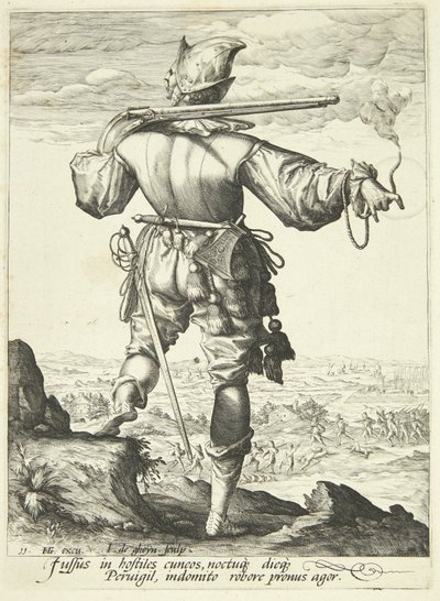 En musketer sett bakfra av Gheyn, Jacques II de