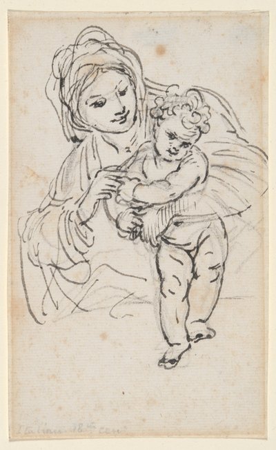 Madonna og barn av Giacinto Calandrucci