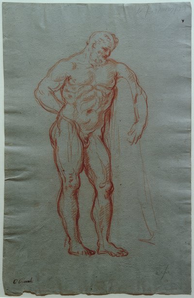 Studer etter figuren til Farnese Hercules av Giacinto Calandrucci