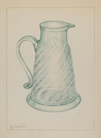 Melassekanne, ca. 1937. av Giacinto Capelli