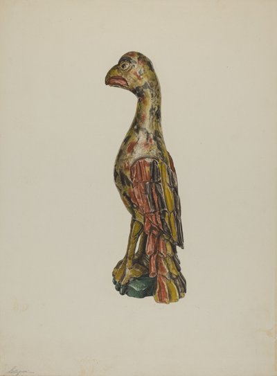 Pa. Tysk papegøye, ca. 1939. av Giacinto Capelli