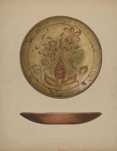 Pa. tysk plate, ca. 1938. av Giacinto Capelli