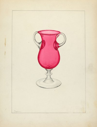 Vase, ca. 1940. av Giacinto Capelli