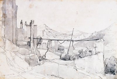 Capri fra trinn til Anacapri av Giacinto Gigante