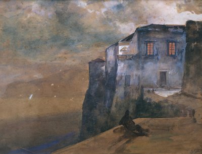 Torquato Tassos hus i Sorrento av Giacinto Gigante
