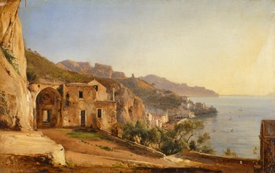 Utsikt over Amalfi fra Capuchins-hulen, av Giacinto Gigante av Giacinto Gigante