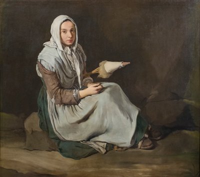 Die Spinnerin von Giacomo (1698-1767) Ceruti