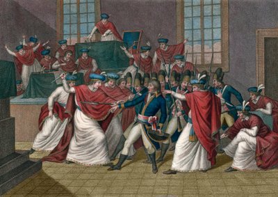 Statskuppet av 18. Brumaire (9. november 1799). Napoleon Bonparte (1769-1821) styrtet katalogen og ble førstekonsul - Coup d