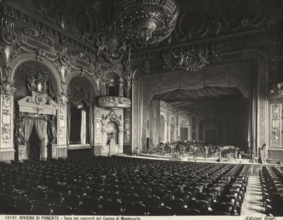 Konserthus, Montecarlo Casino, Monaco av Giacomo Brogi