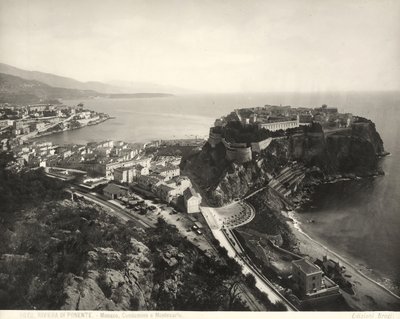 Panoramautsikt over Monaco av Giacomo Brogi