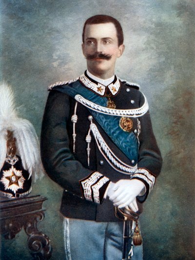 Victor Emmanuel III, konge av Italia, slutten av 1800-begynnelsen av 1900-tallet. av Giacomo Brogi