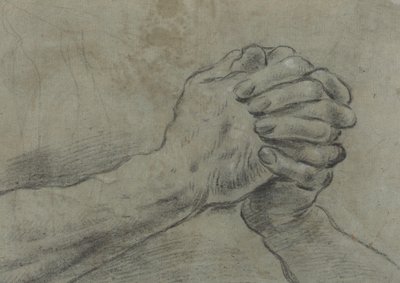 Knyttede hender [verso] av Giacomo Cavedone