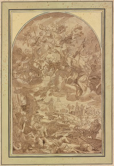 Den store pesten i Napoli i 1656 av Giacomo Farelli