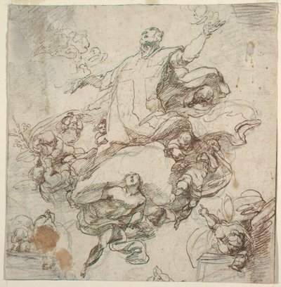 Glorifisering av St. Filippo Neri av Giacomo Farelli