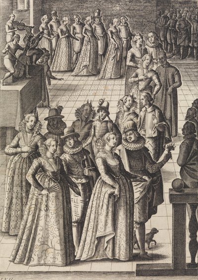 Fester eller danser ..., ca. 1610. av Giacomo Franco