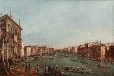 En regatta på Canal Grande, Venezia av Giacomo Guardi