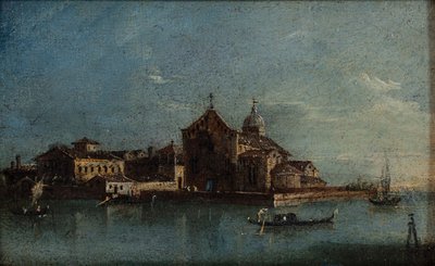 Øya Santo Spirito ca. 1790 (Olje på lerret) av Giacomo Guardi