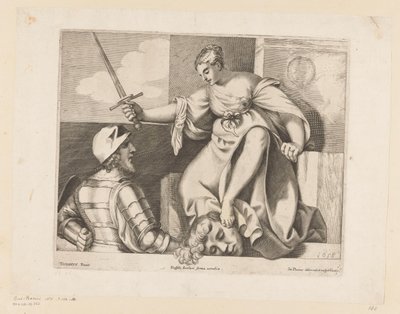 Judith med hodet til Holofernes Rettferdighet (Justitia) av Giacomo Piccini