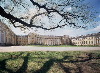 Le palais Alexandre a Tsarkoye Selo (Russland) (Aleksanderpalasset i Tsarkoje Selo) - Arkitekt Giacomo Antonio Domenico Quarenghi (1744-1817), palass 1792-1796 - Kunst italien av Giacomo Quarenghi