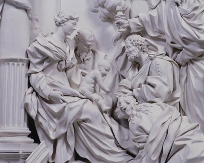 Tilbedelse av magi (gips) av Giacomo Serpotta