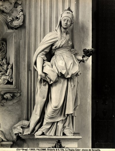 Dronning Esther (gips) av Giacomo Serpotta