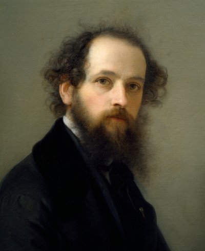 Selvportrett av Giacomo Trecourt (1812-1882), olje på lerret av Giacomo Trecourt