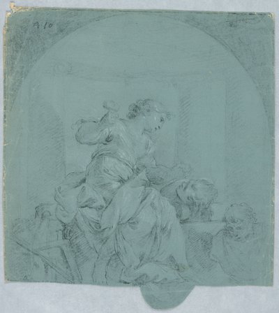 Design for Allegory of Sculpture av Giacomo Zampa
