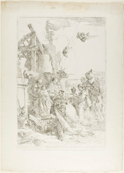 Tilbedelse av magiene av Giambattista Tiepolo