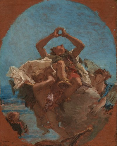 Der heilige Rochus von Engeln in den Himmel getragen von Giambattista & Tiepolo Giandomenico (1727-1804) Tiepolo