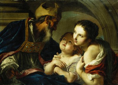 Saint Nicholas of Bari med to barn, av Giambettino Cignaroli