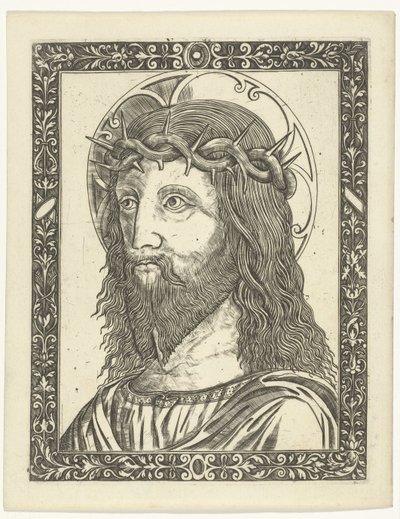 Kristi hode med tornekrone i ramme av Giampietrino Birago (attributed to)