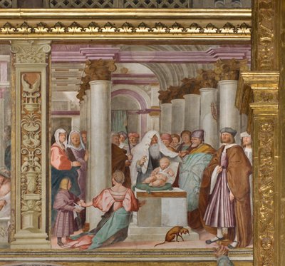 Central Nave, Fifth North Span, Presentasjon ved tempelet, Gian Francesco Bembo av Gian Francesco Bembo