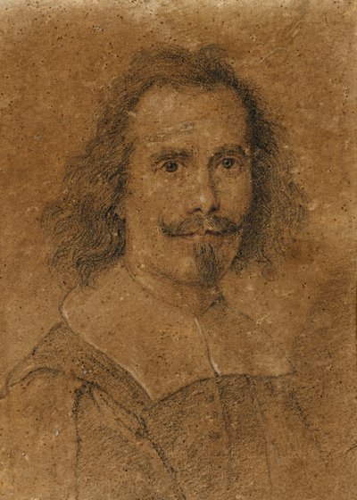 Et selvportrett, av Gian Lorenzo Bernini