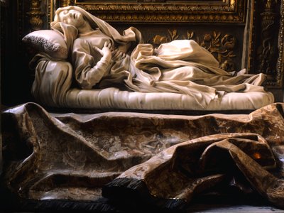 Italia, Roma, kirken San Francesco Ripa, salige Ludovica Albertoni av Gian Lorenzo Bernini