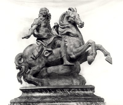Modell for monumentet til Louis XIV (1638-1715) av Gian Lorenzo Bernini