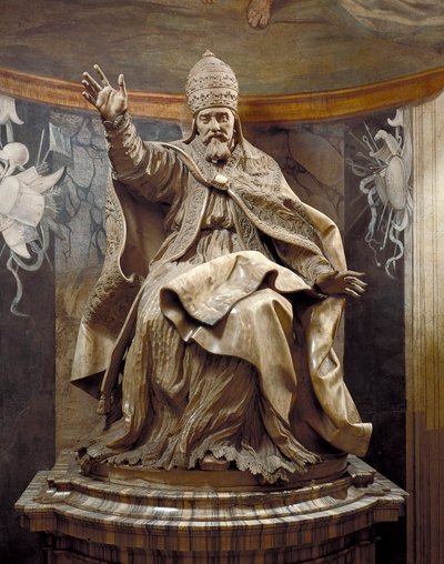 Pave Urban VIII, av Gian Lorenzo Bernini (1598-1680) og assistenter, marmor av Gian Lorenzo Bernini