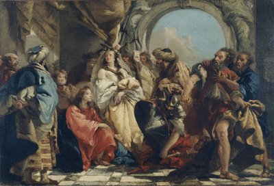 Christus und die Ehebrecherin von Giandomenico (1727-1804) Tiepolo