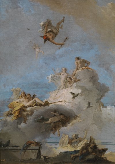 The Triumph of Venus Olympus, mellom 1762 og 1765 av Giovanni Domenico Tiepolo