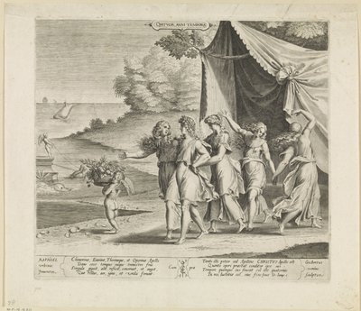 Apollo og de fire årstidene Quatro anni tempora (tittel på objekt) av Gijsbert Van Veen