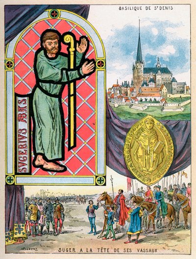 Abbed Suger, franske abbed-statsmenn, 1898 av Gilbert