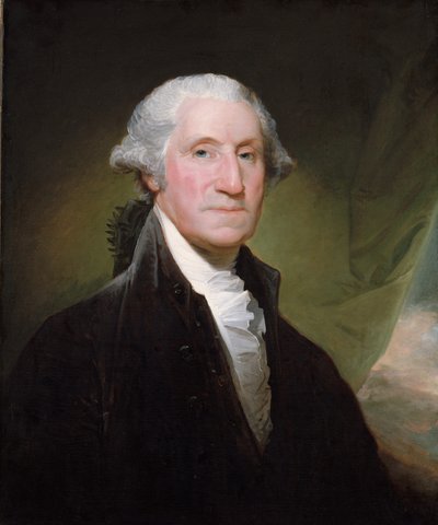 George Washington (1732-99) (olje på lerret) av Gilbert Stuart