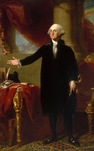 George Washington (portrett av Lansdowne) av Gilbert Stuart