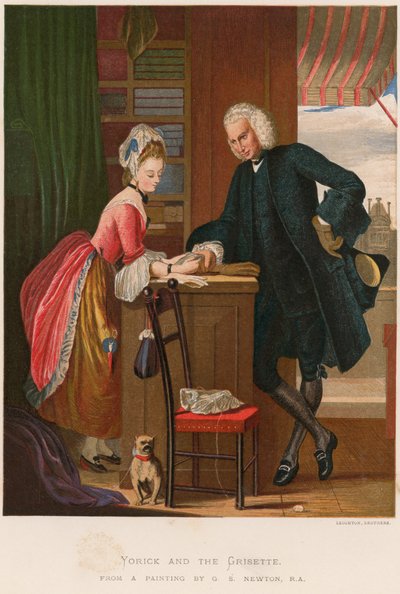Yorick og Grisette av Gilbert Stuart Newton