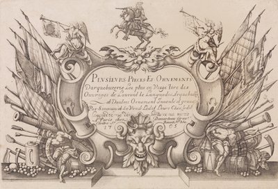 Flere stykker og ornamenter Darquebuzerie 4. utvidede utgave, ca. 1776. av Gilles Antoine Demarteau