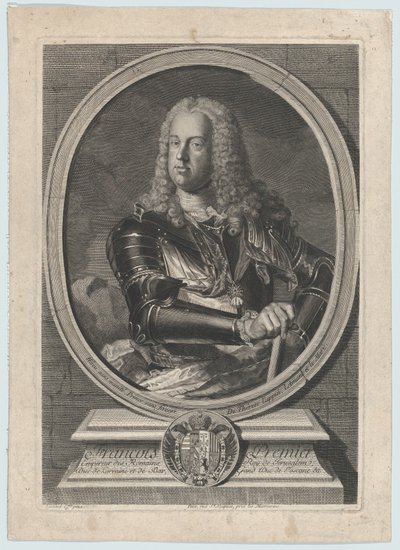 Portrett av Frans I, ca. 1745. av Gilles Jacques Petit