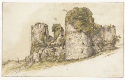 Utsikt over Château de César i Vau av Gilles Neyts