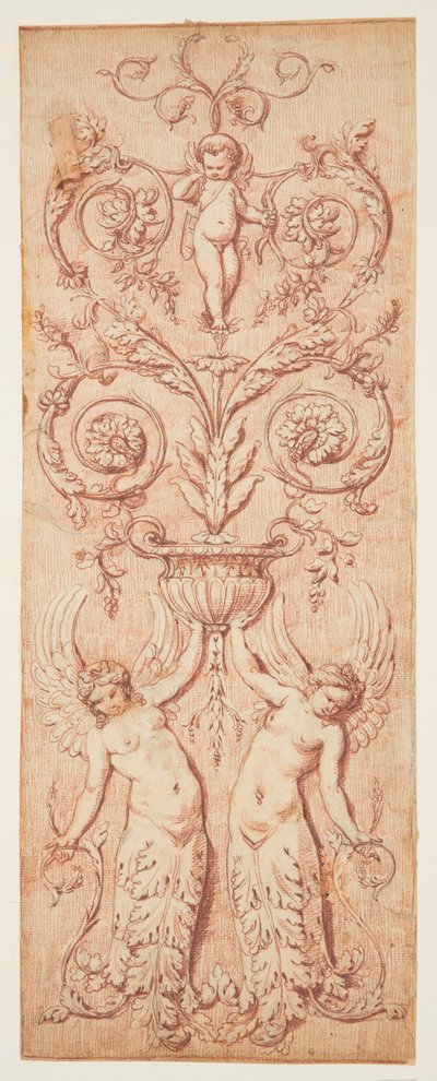 Design for et utskåret panel av Gilles Paul Cauvet
