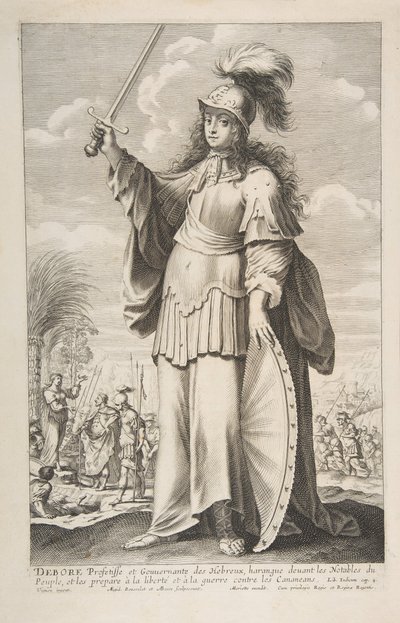 Deborah, 1647. Skapere: Gilles Rousselet, Abraham Bosse. av Gilles Rousselet and Abraham Bosse